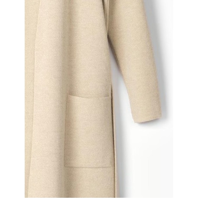 Women's khaki elegant knitted sweater