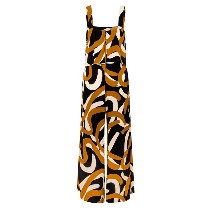 Women's vacation geometric print romper shorts