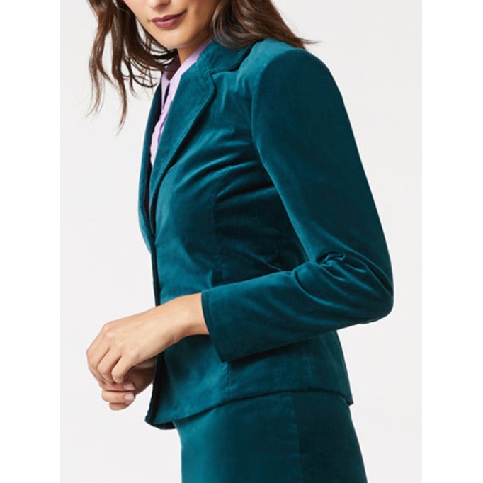 Women's velvet blazer