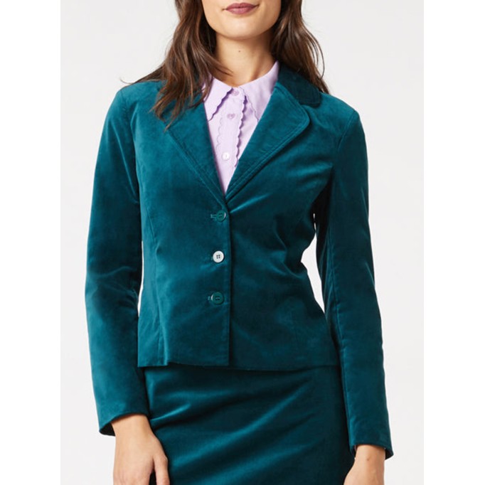 Women's velvet blazer
