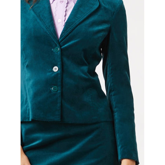 Women's velvet blazer