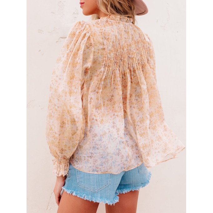 Yellow  floral shirt